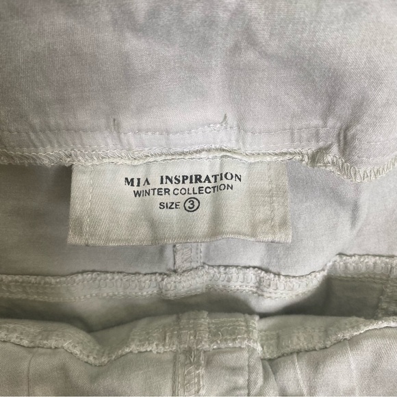 Mia Inspiration Womens Crop Pants Gray Side Zip Pockets Size 3 - Picture 12 of 12